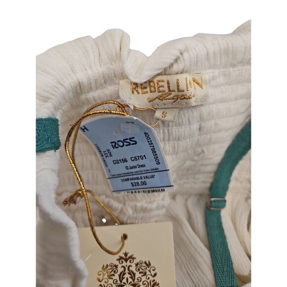 Rebellion Again Green And Cream Cottagecore Tiers Maxi Sundress Sz S Cute Comfy - Picture 5 of 5